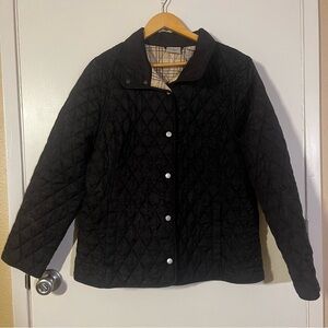 L.L. Bean Black Quilted Puffer Coat